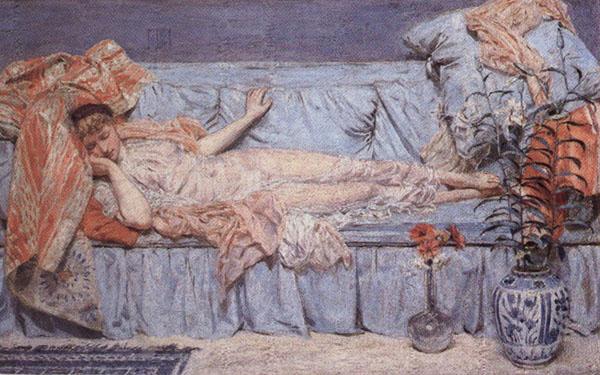 Simeon Solomon The Sleeprs,and the One that Watcheth France oil painting art